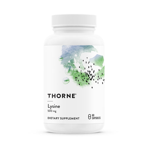 Lysine by Thorne Research. For Skin/Energy/Immunity. 60 caps.