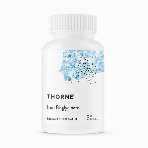 Iron Bisglycinate by Thorne Research. 60 Caps. Well-Absorbed, Non-Constipating.