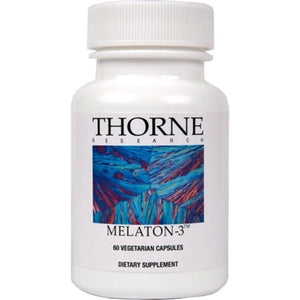 Melaton-3 by Thorne Research. Melatonin 3mg Veg Caps.