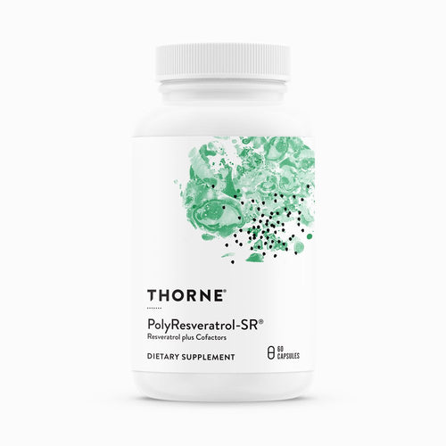 PolyResveratrol-SR By Thorne. 60 Caps. Heart & Liver Support. Resveratrol Combo