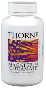 Magnesium CitraMate. 90 veggie caps by Thorne Research. 135mg Citrate/Malate