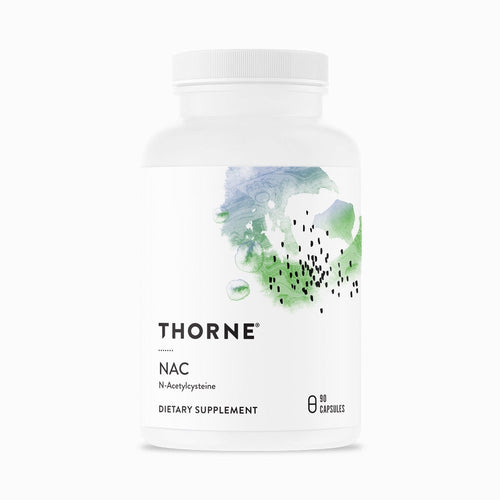 NAC by Thorne. (N-Acetylcysteine). Formerly Cysteplus. 90 Caps. 500mg.